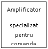Text Box: Amplificator 
specializat pentru comanda S/M.P.P.

