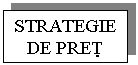 Text Box: STRATEGIE DE PRET