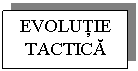 Text Box: EVOLUTIE TACTICA