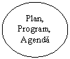 Oval: Plan, Program, Agenda