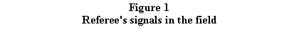 Text Box: Figure 4
Referee's signals in the field
