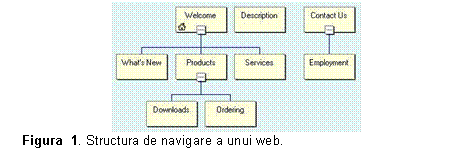 Text Box:  
Figura  2. Structura de navigare a unui web.
