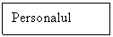 Text Box: Personalul