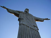 Christ the Redeemer, in Corcovado mountain. One of the New Seven Wonders of the World.