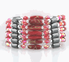 Hematite Magnetic Lariat Bracelet/Necklace 36'