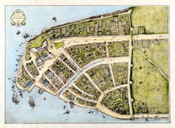 A map of New York City (then New Amsterdam) in 1660
