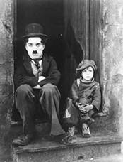 Chaplin and Jackie Coogan in The Kid (1921)