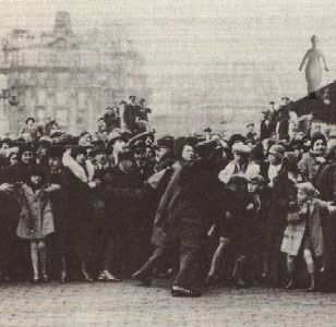 upon Charlot's arrival in Paris, 1921