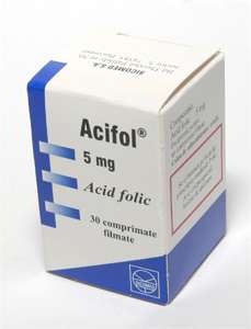 ACIFOL 5 mg Flacon cu 30 comprimate filmate