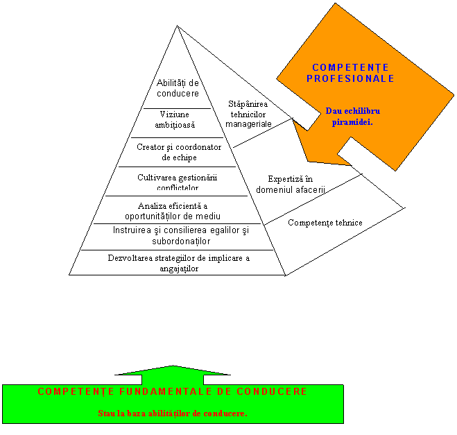 Left Arrow Callout: COMPETENTE PROFESIONALE

 Dau echilibru
 piramidei.

Dau echilibru
piramidei.

Dau echilibru
piramidei.

Dau echilibru
piramidei.
