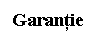 Text Box: Garantie