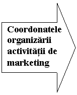 Right Arrow: Coordonatele organizarii activitatii de marketing