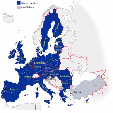 Uniunea Europeana dupa extinderea de la 1 ianuarie 2007