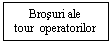Text Box: Brosuri ale
tour  operatorilor operatorilor

