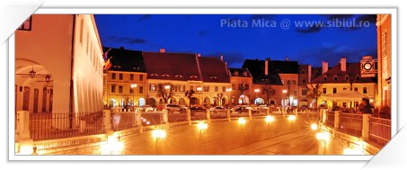 Piata Mica din Sibiu - noaptea