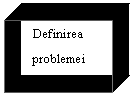 Text Box: Definirea problemei