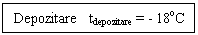 Text Box: Depozitare   tdepozitare = - 18oC