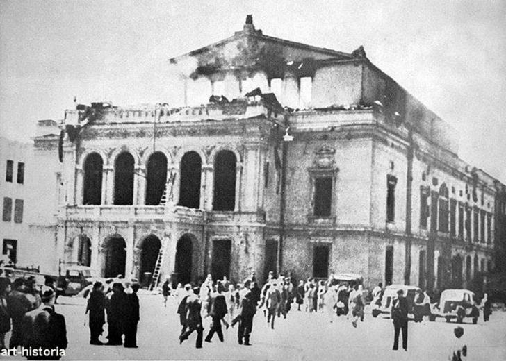 18.Teatrul National bombardat