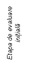 Text Box: Etapa de evaluare initiala