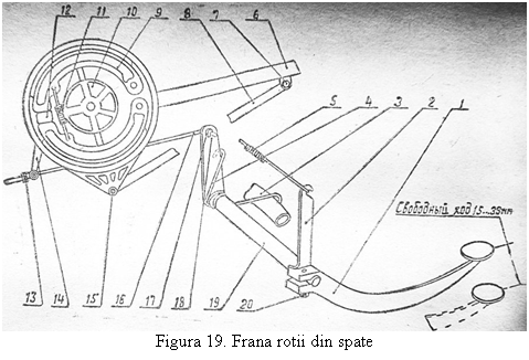 Text Box: 
Figura 19. Frana rotii din spate
