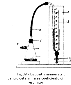 Text Box:  
Fig.89 - Dispozitiv manometric pentru determinarea coeficientului respirator
