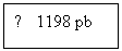 Text Box: ← 1198 pb