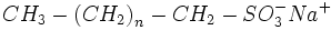 CH_3-left (CH_2right)_n-CH_2-SO_3^-Na^+