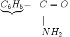 beginunderbrace-&C=O&|qquad&NH_2 end