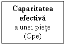 Text Box: Capacitatea efectiva
a unei piete (Cpe)
