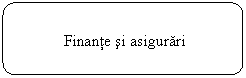 Rounded Rectangle:             Finante si asigurari
