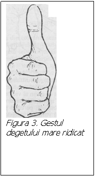 Text Box:  
Figura 3. Gestul degetului mare ridicat
