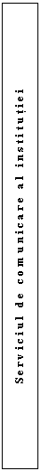 Text Box: Serviciul de comunicare al institutiei
