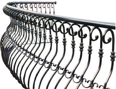 Detaliu balcon din fier forjat 
Cod comanda: B006