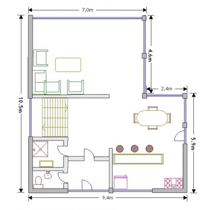 Plan parter casa Black Star