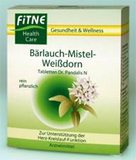 Bear's Garlic Mistletoe Whitethorn Tablets (bio) by Fitne 100 st