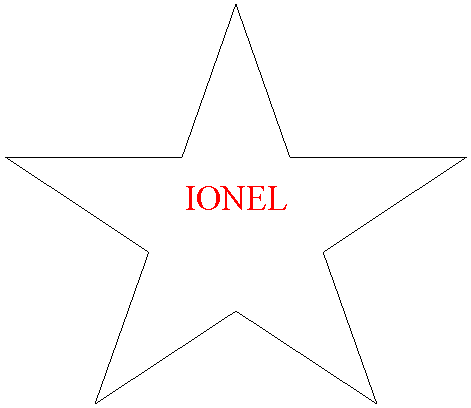 5-Point Star: IONEL

