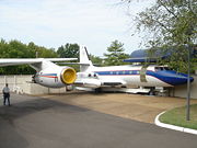 Elvis's Lockheed Jetstar on display near Graceland.