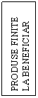 Text Box: PRODUSE FINITE LA BENEFICIAR