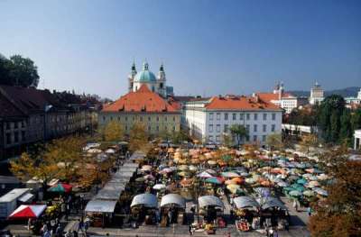 Piata din Ljubljana  Getty images