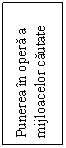 Text Box: Punerea in opera a mijloacelor cautate