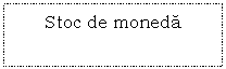 Text Box: Stoc de moneda