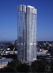 Eurotower, sediul BCE din Frankfurt, Germania