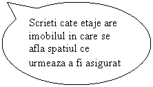 Oval Callout: Scrieti cate etaje are imobilul in care se afla spatiul ce urmeaza a fi asigurat