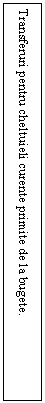 Text Box: Transferuri pentru cheltuieli curente primite de la bugete.