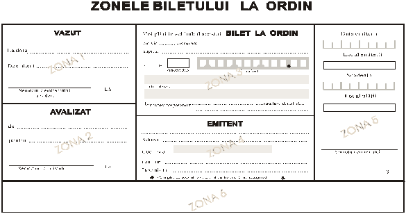 Model completare bilet la ordin avalizat