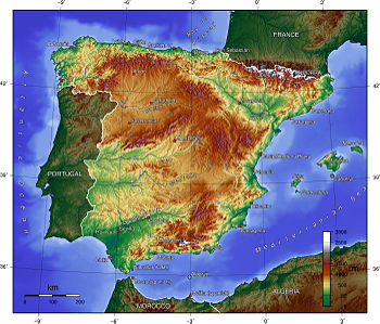 Spania in Peninsula Iberica