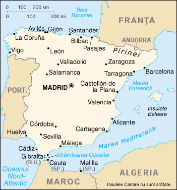 Harta Spaniei