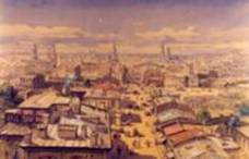 Bucuresti in 1868, vazut din Turnul Coltea