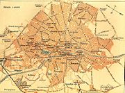 Harta Bucurestiului din 1897