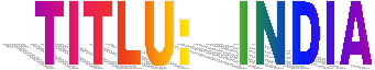 TITLU: INDIA 